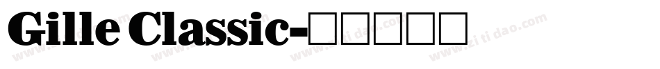 Gille Classic字体转换